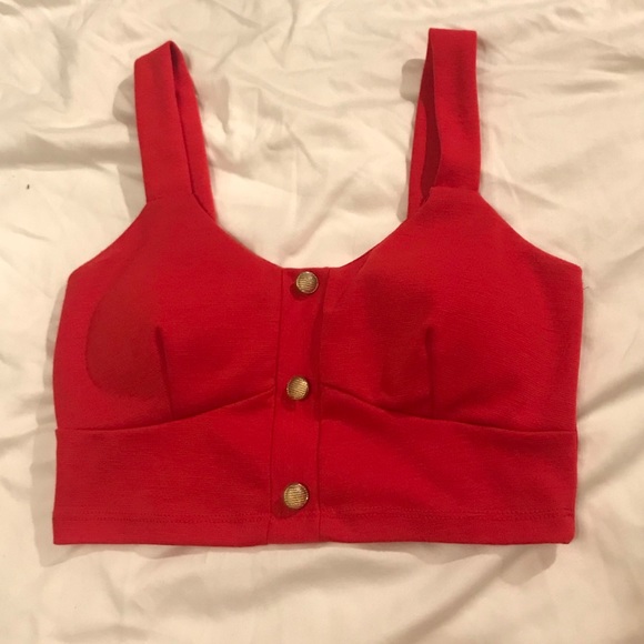 Charlotte Russe Tops - Charlotte Russe Red Crop top